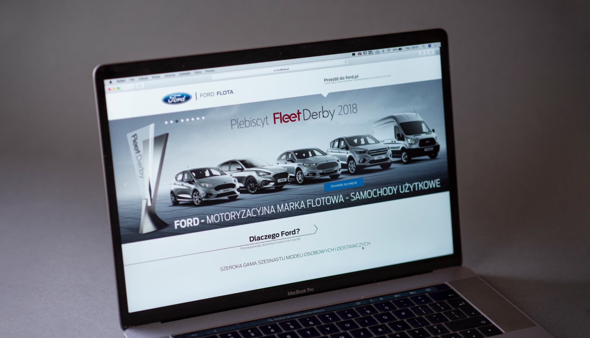 Projekt www dla firmy FORD.