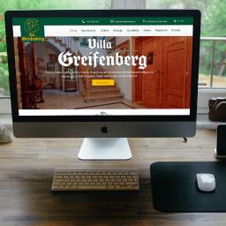 Projekt oraz wykonanie strony dla Apartamentów “Villa Greifenberg”, magicznego miejsca, do którego nikt kto kocha naturę i bogatą historię Karkonoszy nie trafia przypadkowo