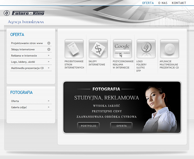 Projektowanie stron, serwisów korporacyjnych, portali