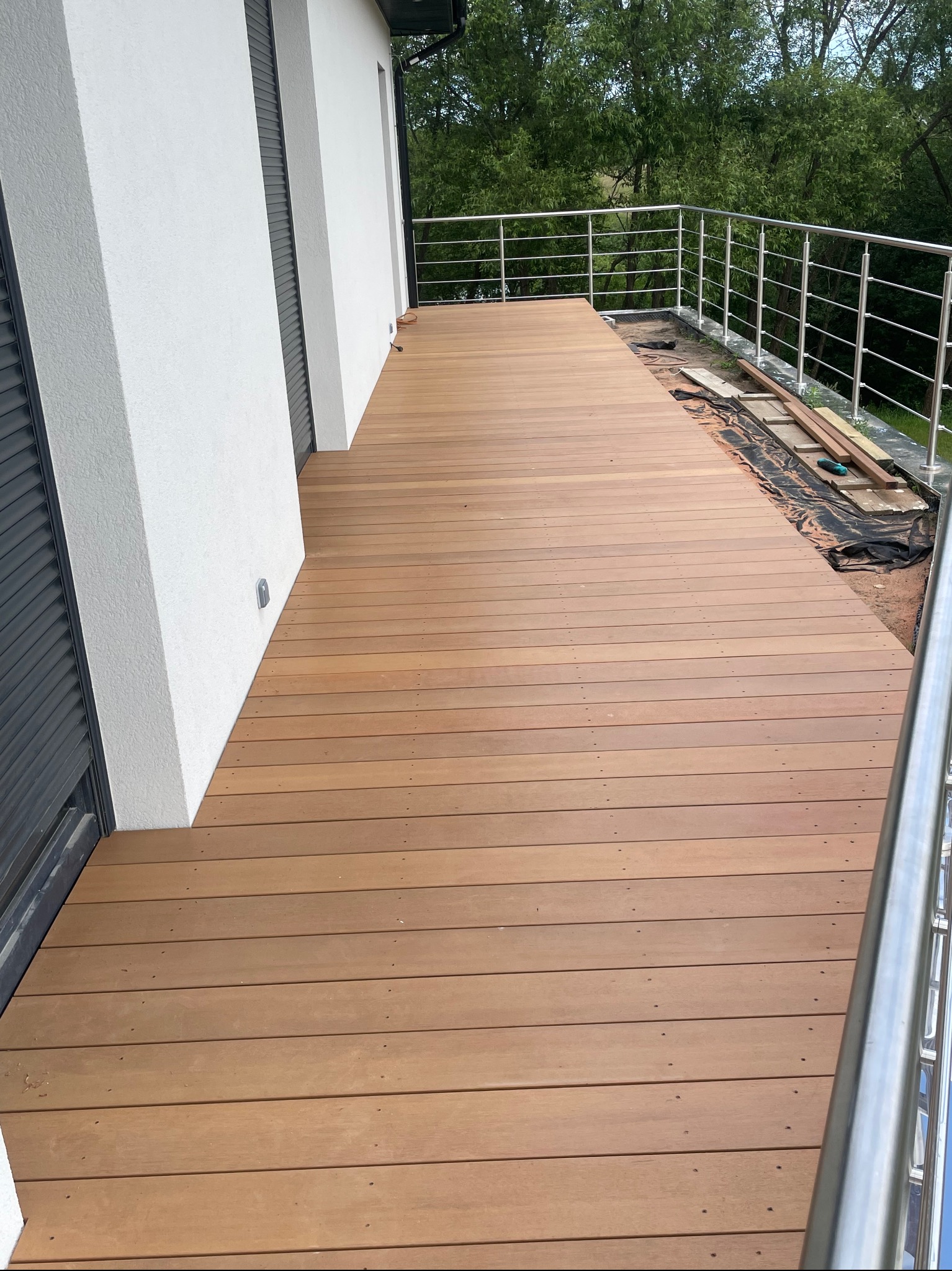 Taras z deski ekzotycznej Bangkirai