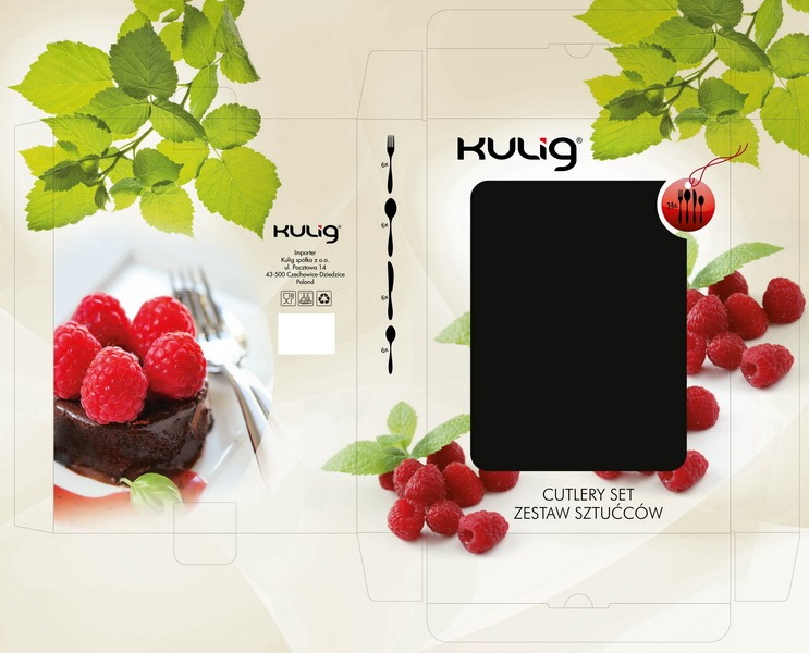 projekt pudełka na sztućce