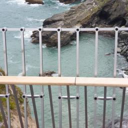 Barierka na moście wykonana ze stali dumpleks, spawana głownie Tig