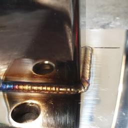 Stainless - Spawanie stali nierdzewnej / aluminium - Element wykonany do montażu na jacht ze stali nierdzewnej polerowanej spawanie metoda Tig