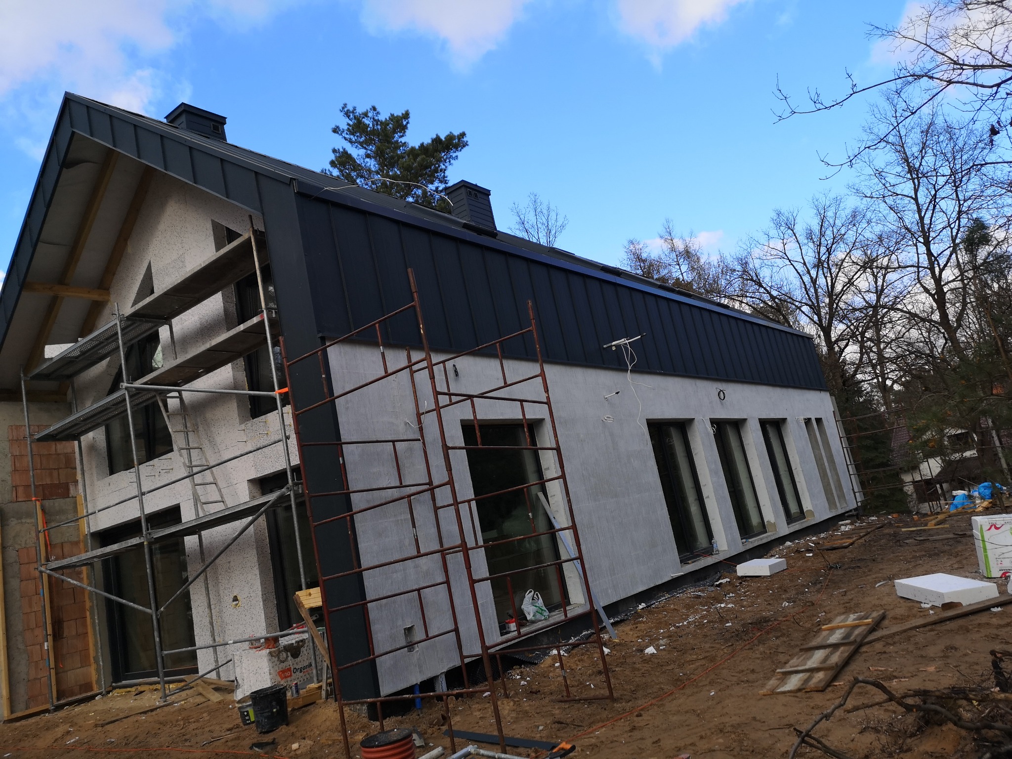 Panel dachowy z częścią elewacji