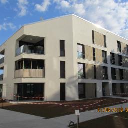 Domy mieszkalne, tynki gipsowe  11.500 m2  i ocieplenie budynku w systemie  Knauf  6.000 m2   w Karlsruhe - Niemcy rok 2019