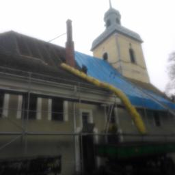wymiana pokrycia na kościele  około 600m2