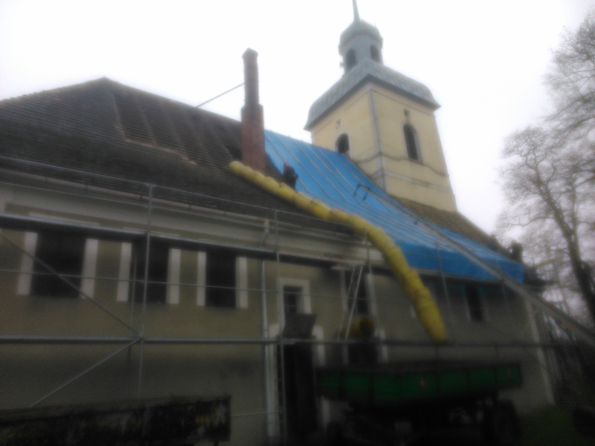 wymiana pokrycia na kościele około 600m2