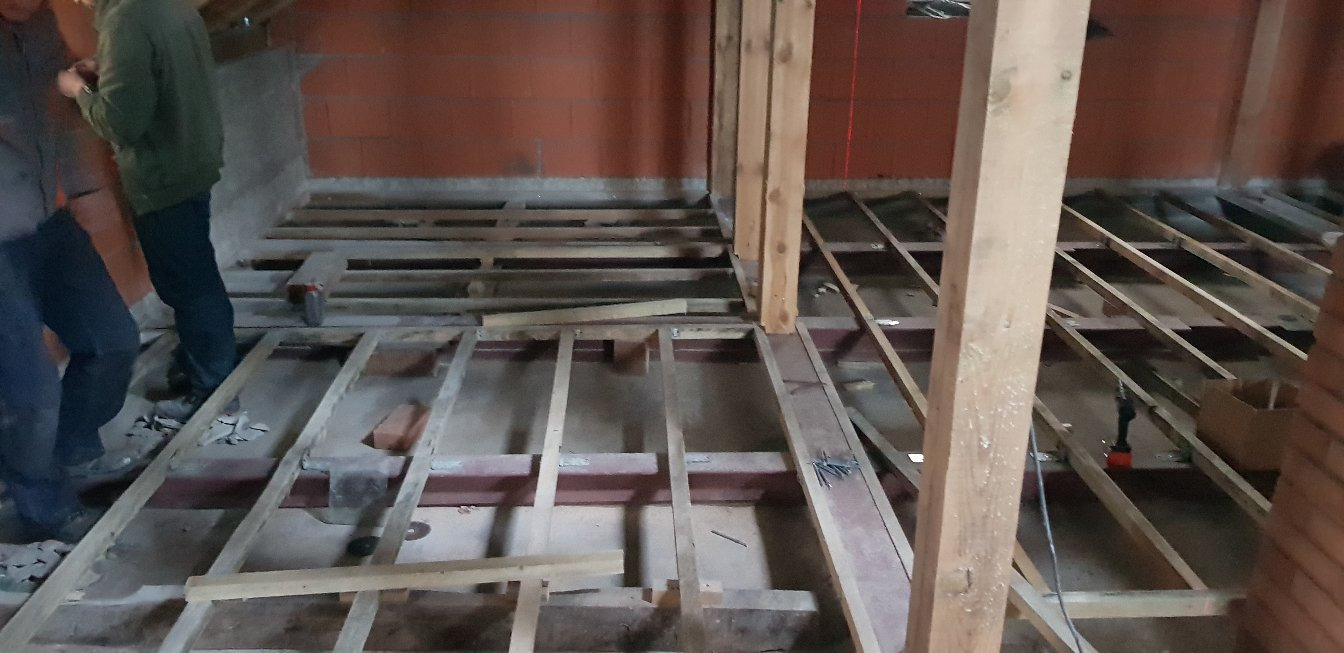 Remont bud. Nowe Budy - ślepa podłoga