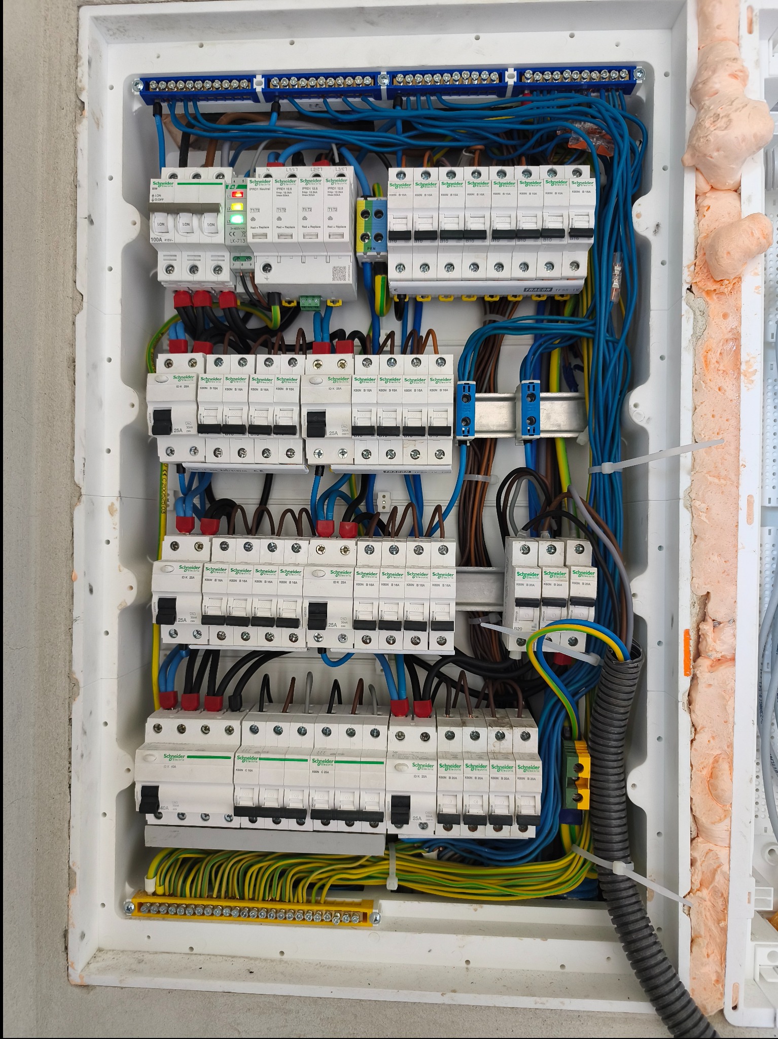 Rozdzielnica w domku jednorodzinnym w Siechnicach