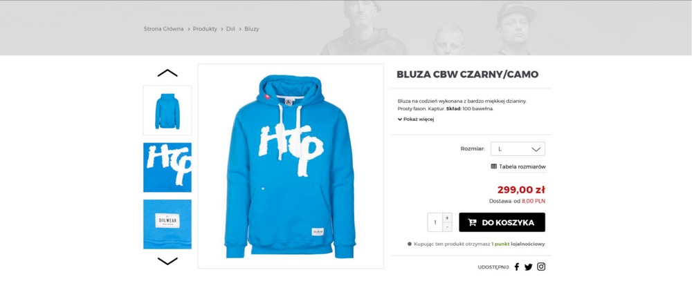 HEMPSZOP - layout, wdrożenie do systemu Prestashop