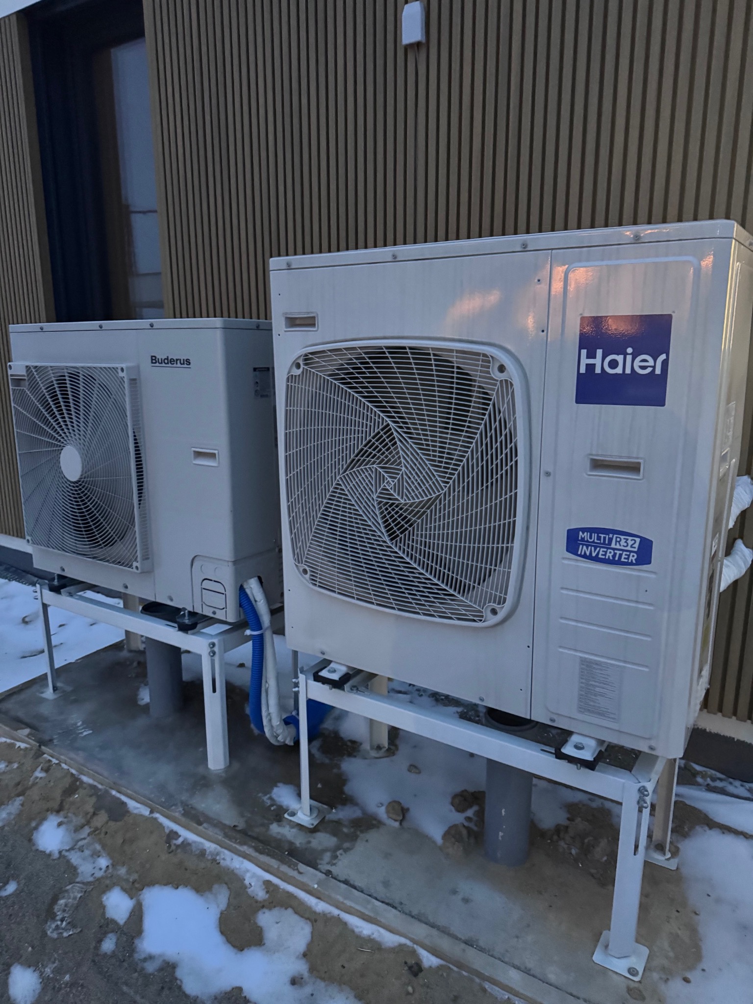 Pompa ciepła Buderus, klimatyzator multisplit Haier 12kW