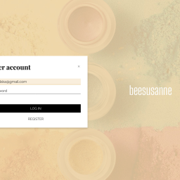 Aplikacja webowa dla studia makijażu Beesusanne - Storna logowania użytkownika