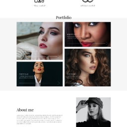 Aplikacja webowa dla studia makijażu Beesusanne - Storna startowa aplikacji 