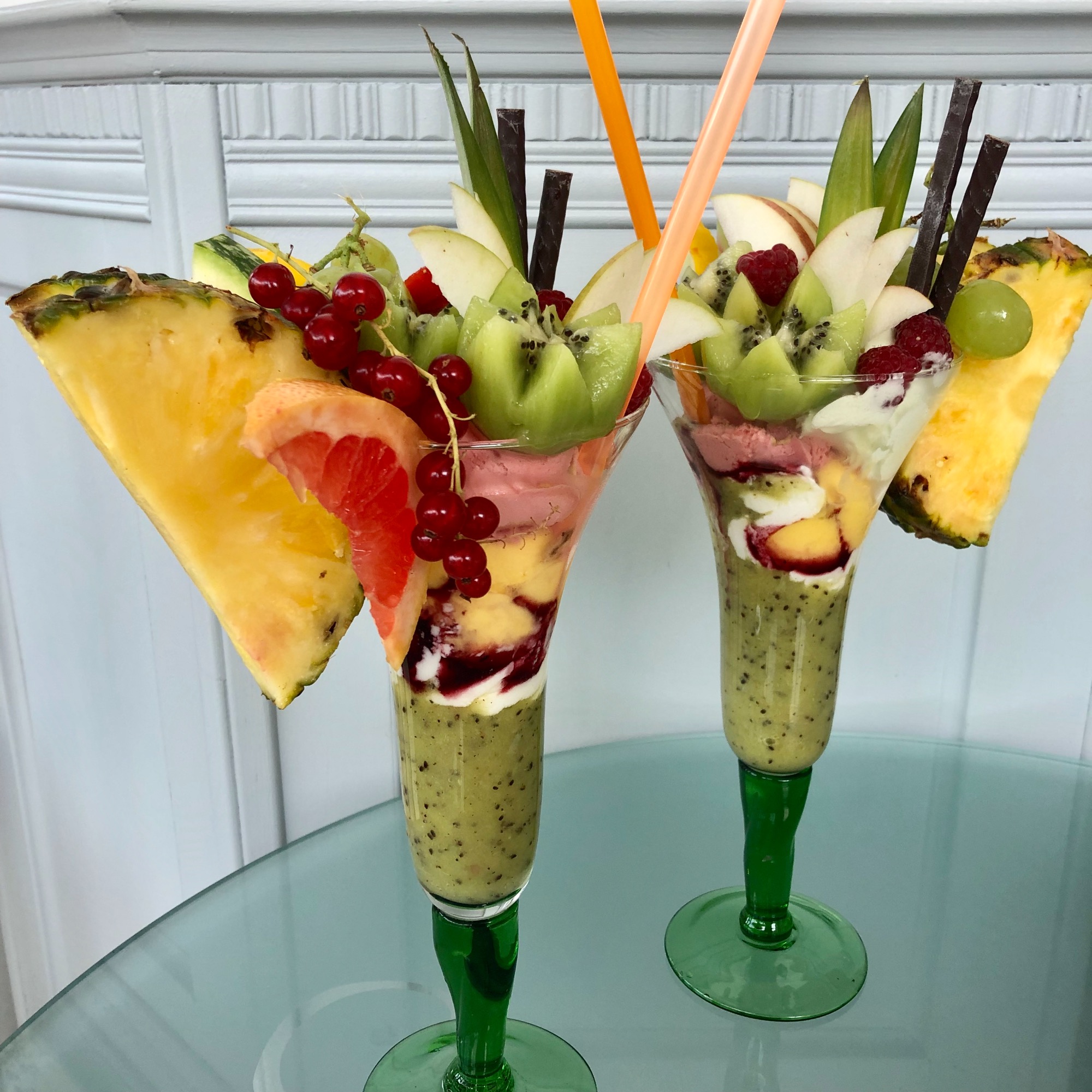 pucharki lodowe egzotyczne