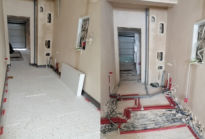 Kompleksowe wykonanie instalacji elektrycznej, grzewczej, wod-kan i rekuperacji dla domku jednorodzinnego