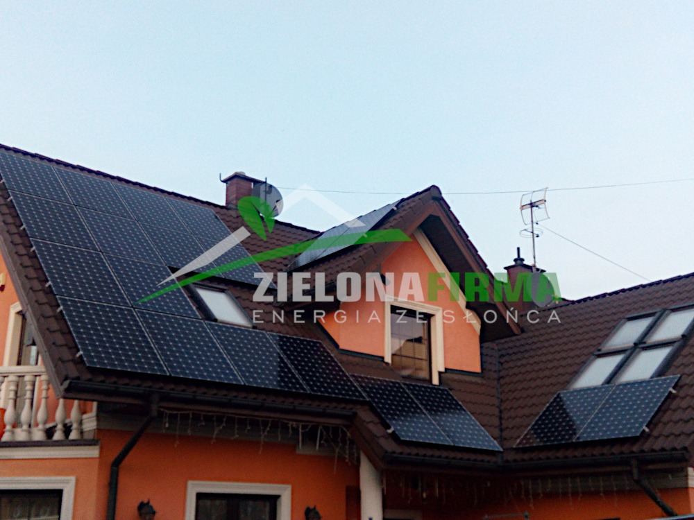 Instalacja 6,7 kw wykonana przez Zieloną Firmę