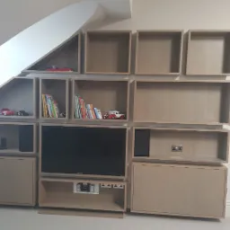 Szafa telewizyjna przyciemniany dab