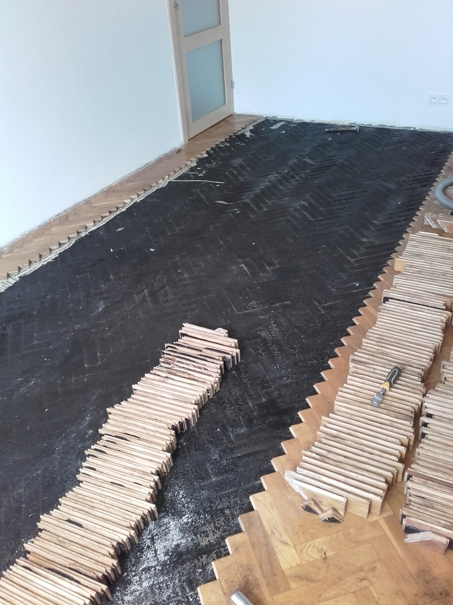 Przekładka czyszczenie podłoża