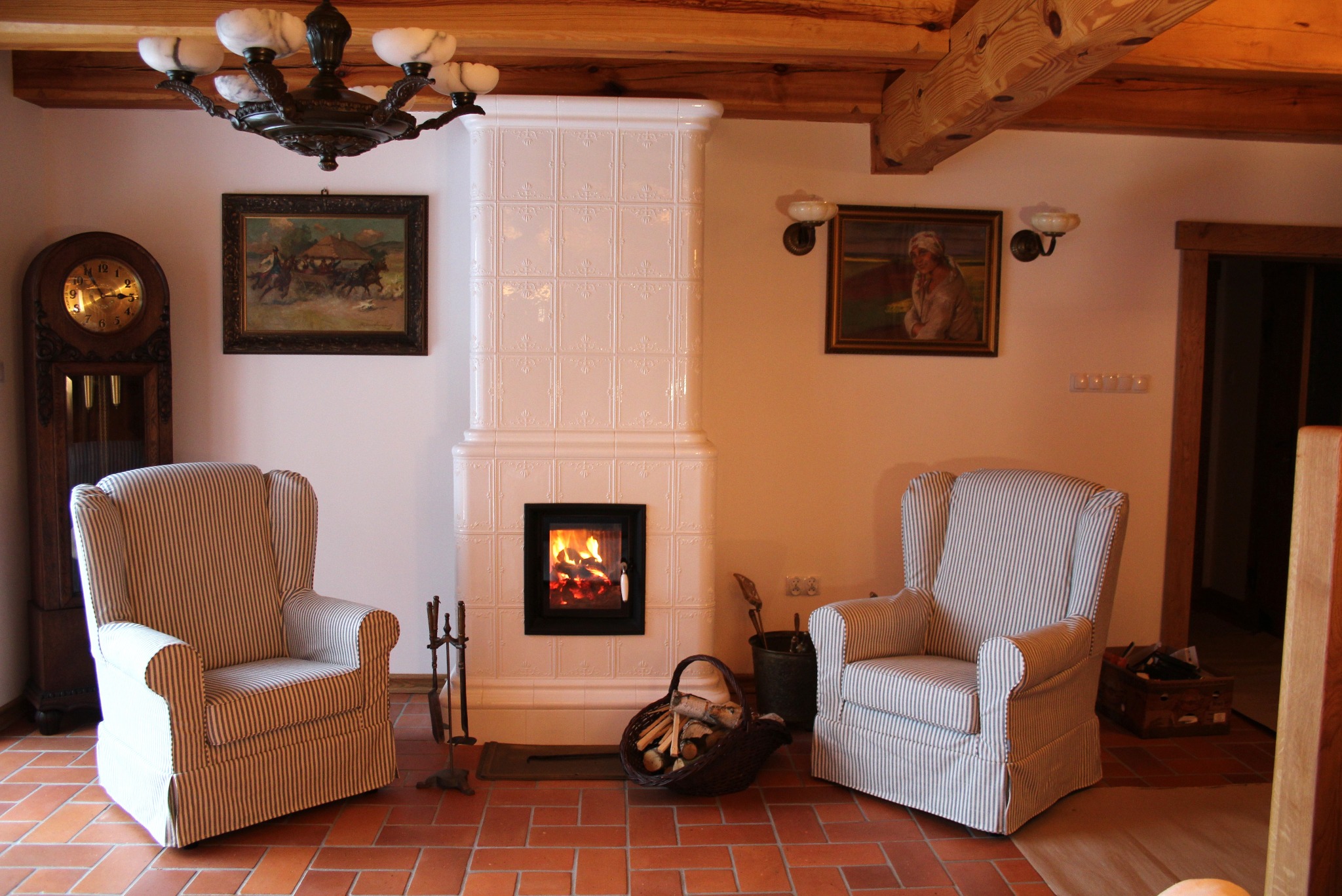 Piec, kominek typu termokaust