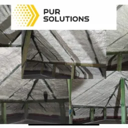 Ocieplenie poddaszy piana otwarto-komorkowa PUR.