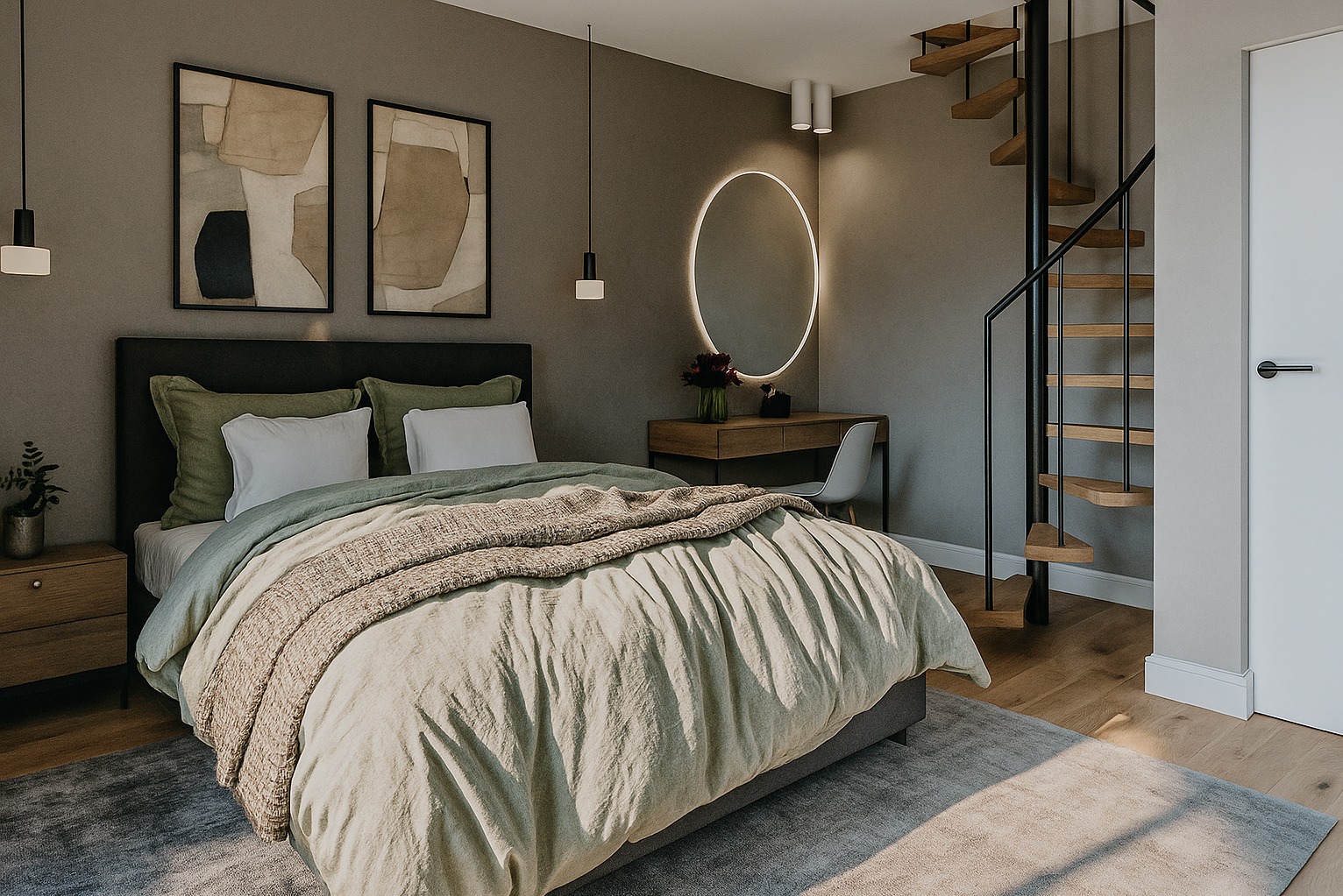 Projekt Sypialni w Mrozowie