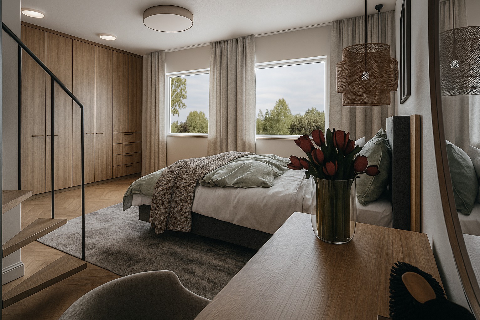 Projekt Sypialni w Mrozowie