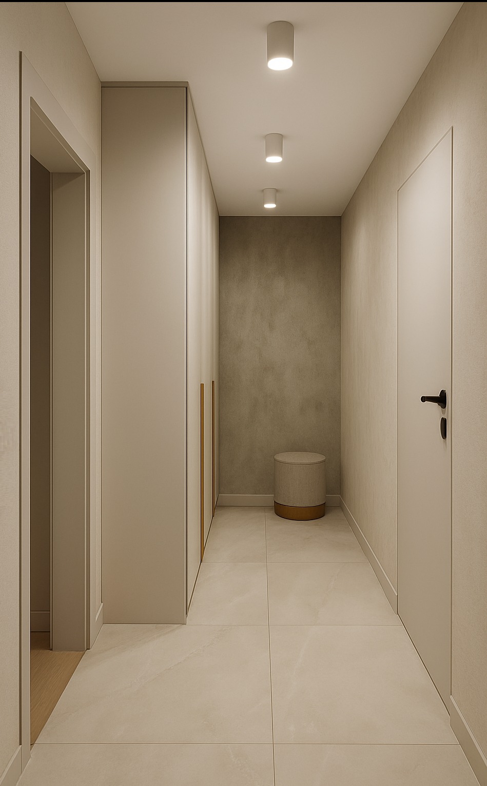 Projekt przedpokoju we Wrocławiu.