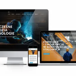 Strona www dla firmy z branży konstrukcyjnej, Formopex, Strzelce Opolskie