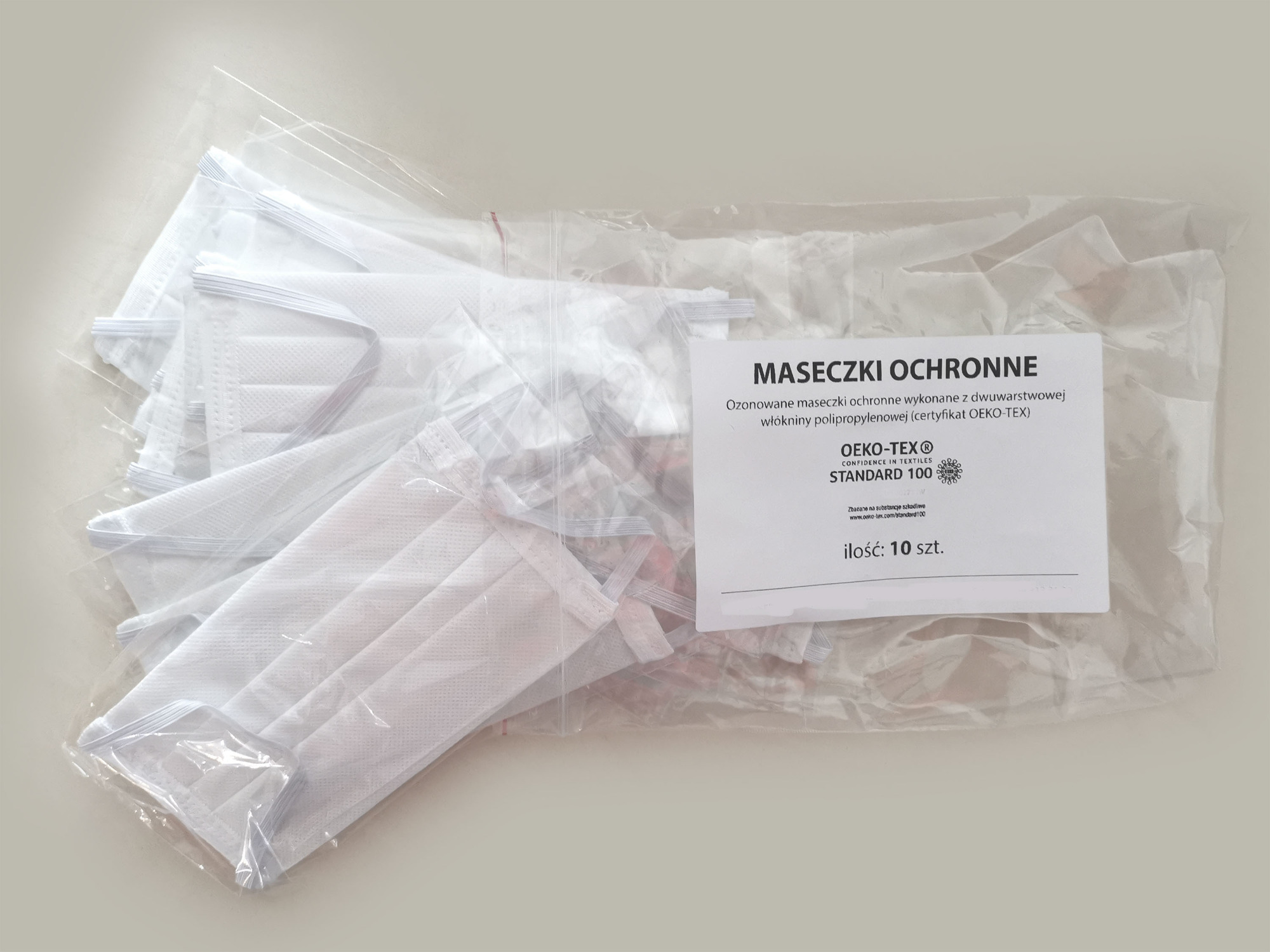 Zlecenie na uszycie 10.000 szt. maseczek ochronnych dwuwarstwowych, zlecenie wykonane w 2 dni.