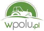 Zielone logo firmy z sylwetką traktora i adresem strony internetowej wpolu.pl.