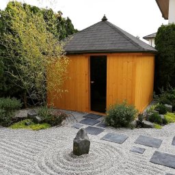 Ogród japoński sauna 