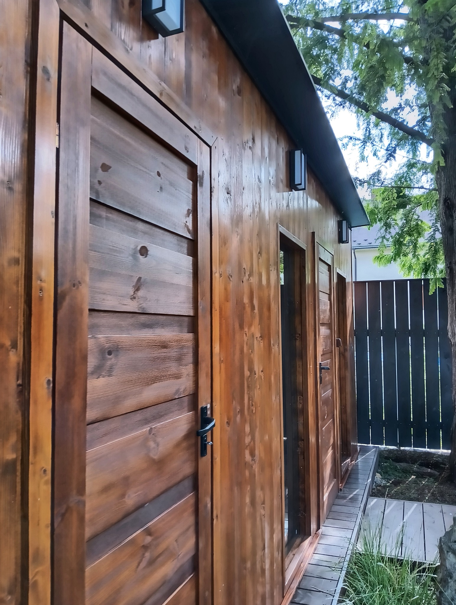 Sauna + pomieszczenie gospodarcze