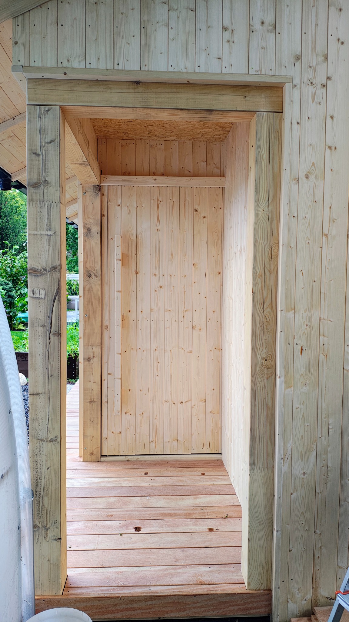 Domek warsztatowy z pomieszczeniem gospodarczym