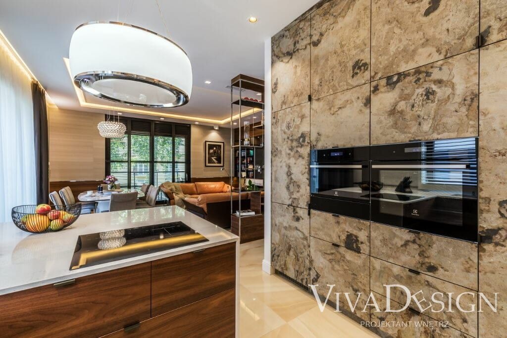 Kuchnia z fornirem kamiennym
