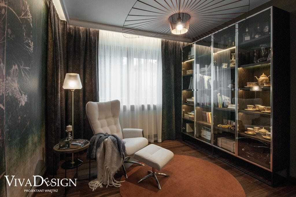 Gabinet w stylu glamour