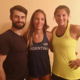 MedyFit i reprezentacja Argentyny w siatkówce plażowej (zaraz po sesji masaży sportowych)