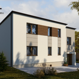 Projekt / wizualizacje elewacji domu jednorodzinnego w Rybniku-Niedobczycach