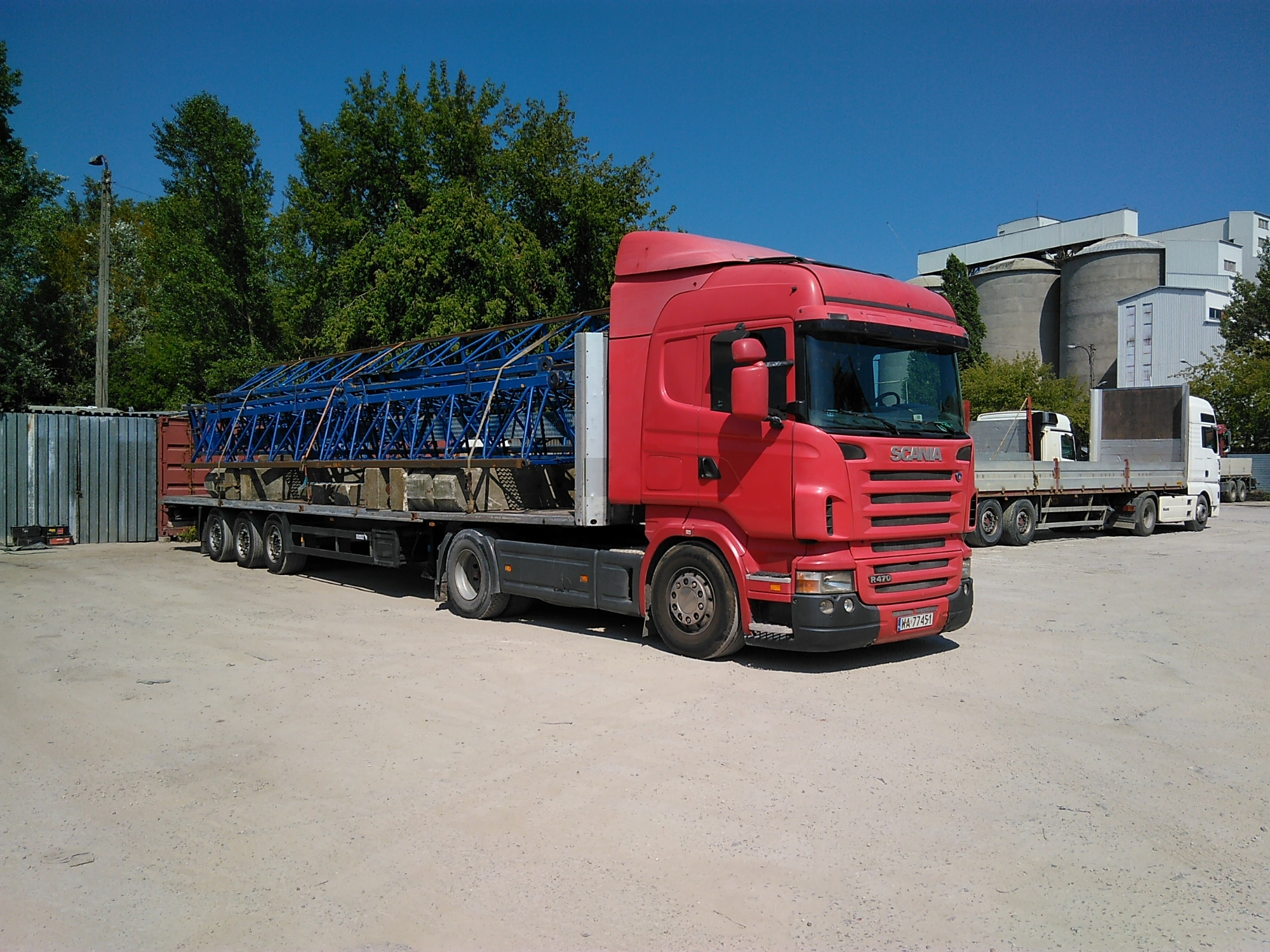 Transport 24 t dłużyce transport żurawi wieżowych