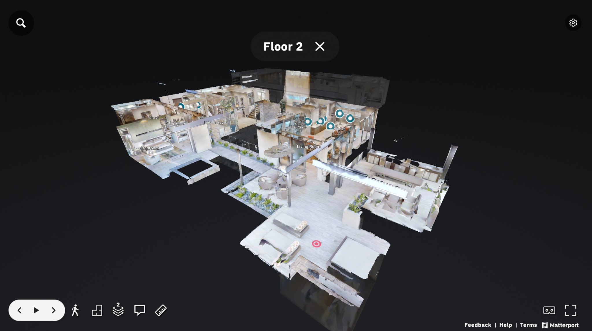 Wirtualny spacer, skany 3D