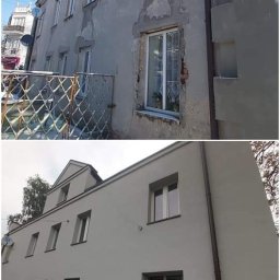 TM BUD SP. Z O.O. - Remont elewacji kamienicy w Ożarowie Mazowieckim.