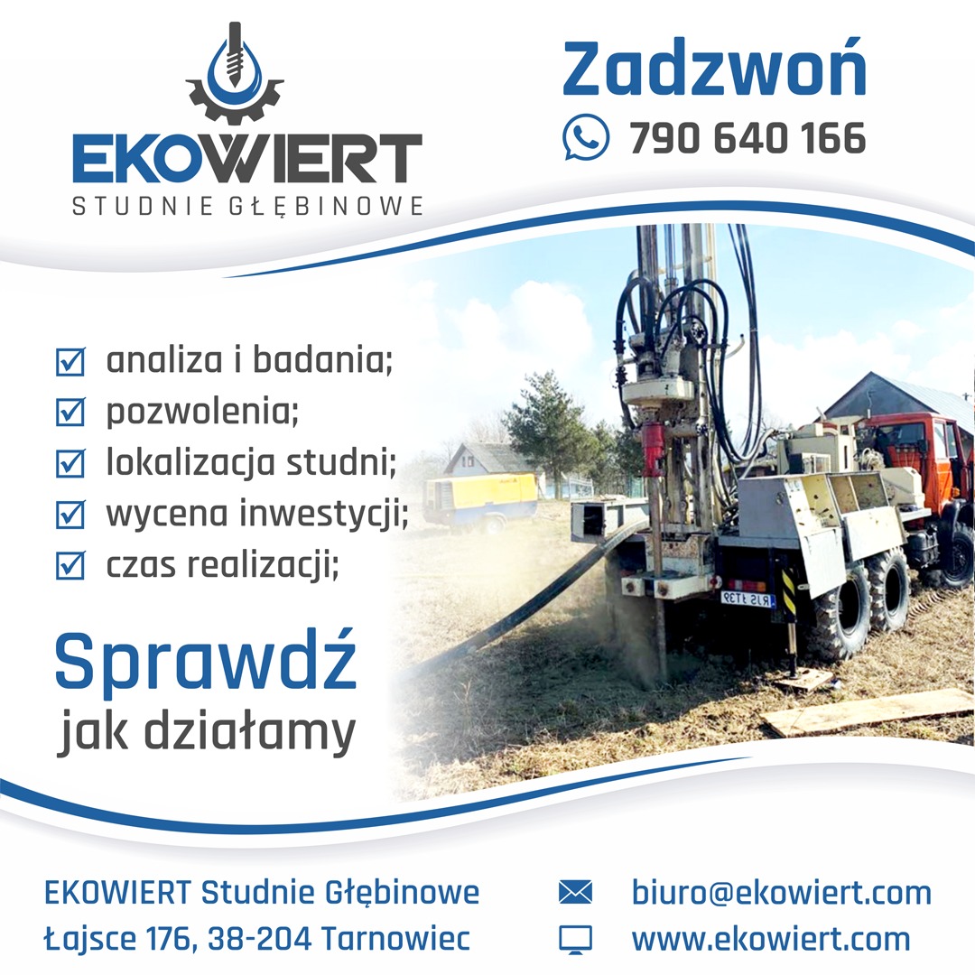 Ekowert studnie głębinowe Jasło - Jak działamy