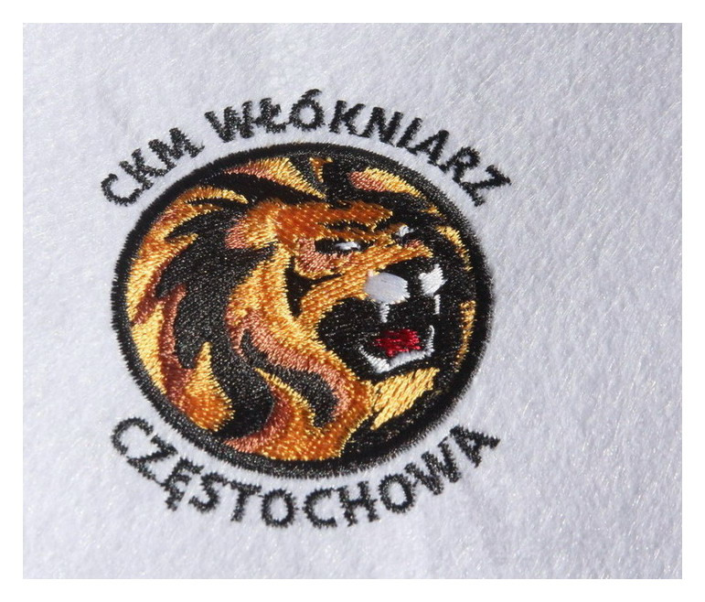 Przykładowy haft szalik