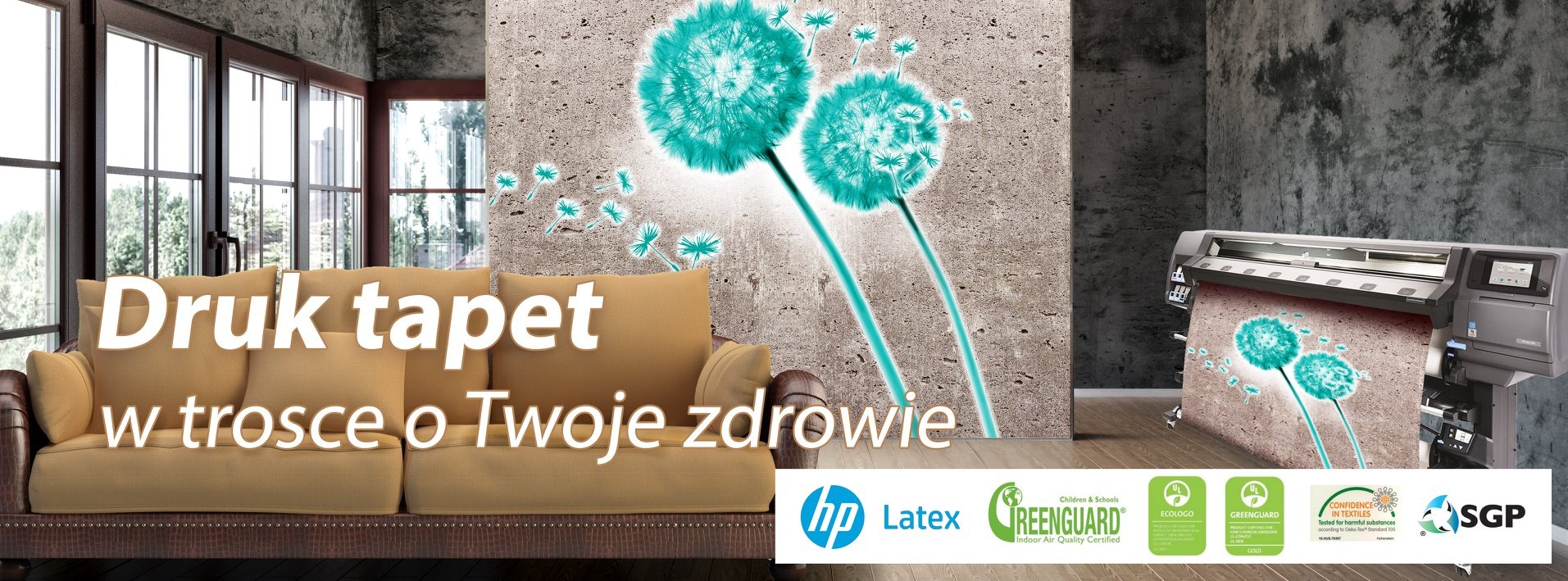 Drukujemy trwałe, ekologiczne foto-tapety w technologii HP-Latex