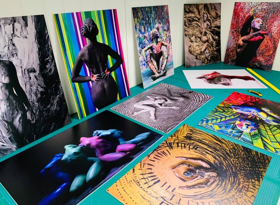 Wydruk wystawy artystycznej