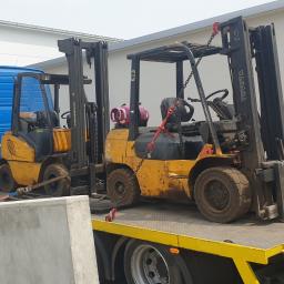 Transport wózków widłowych