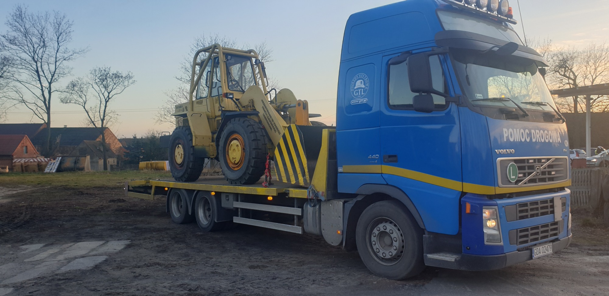 Transport maszyn budowalnych