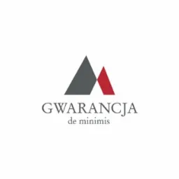 Logotypy programów wsparcia finansowego dla firm: Fundusze Europejskie, Gwarancja de minimis oraz COSME.