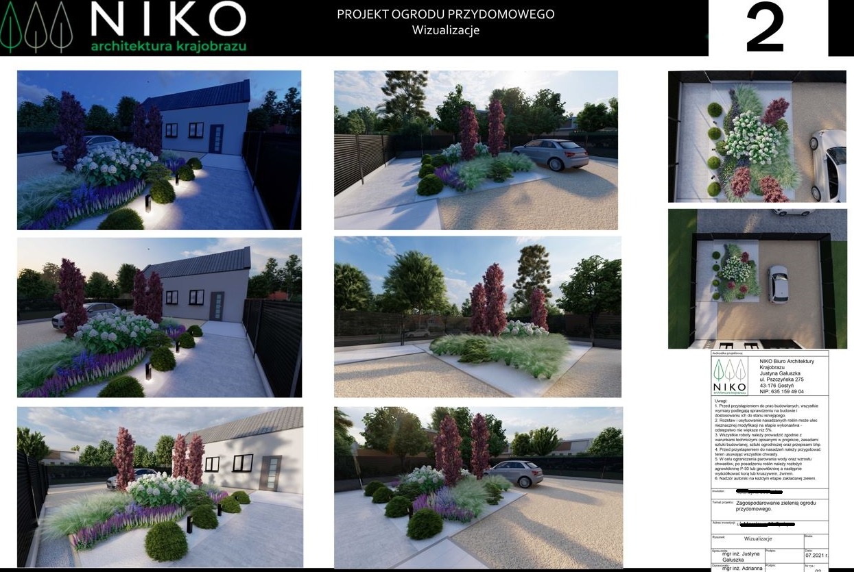 Rabata przed domem w Tychach.