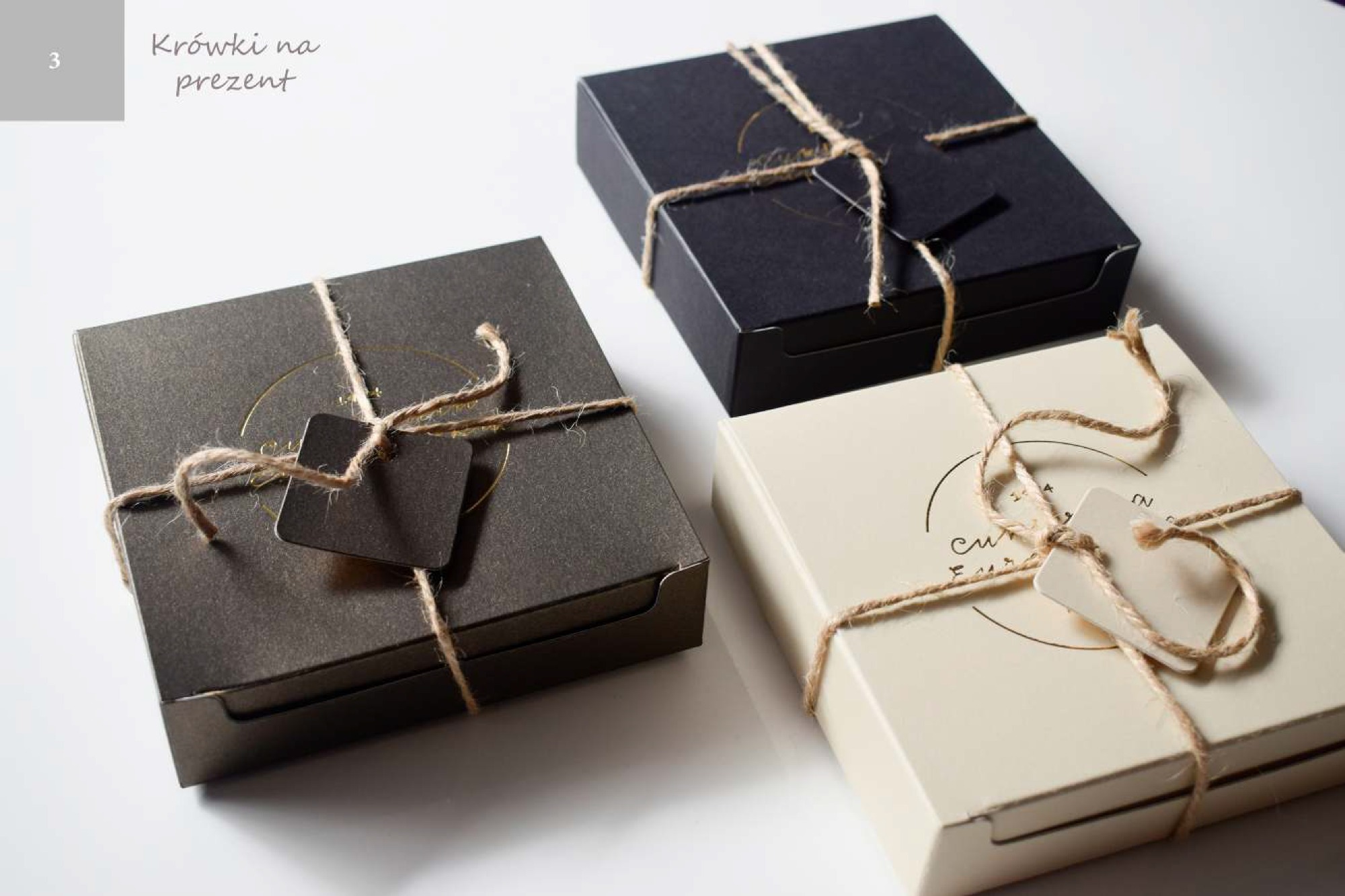 Krówki rzemieślnicze w opakowaniu prezentowym