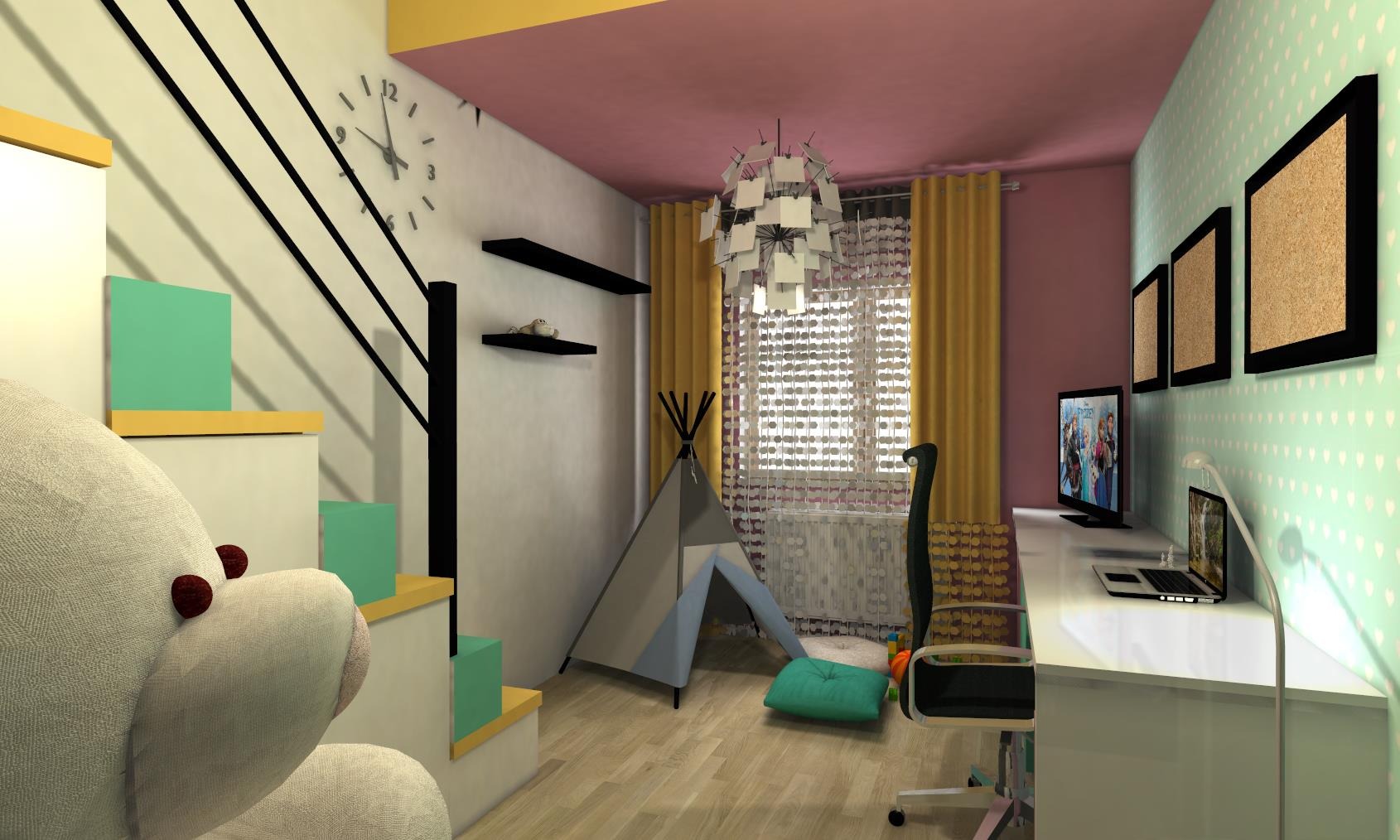 Wizualizacja pokoju dziecięcego